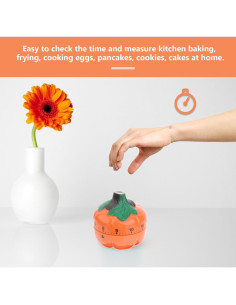 Temporizador Mecánico de Cocina Cabilock Calabaza 60 Minutos 2
