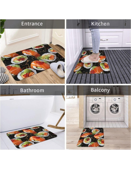 Alfombra de Entrada Antideslizante LKVNSWERT 50.8x80 cm