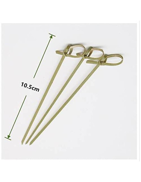 200 Palillos de Bambú para Cócteles YAOSHENG 10.41 cm Ecológicos