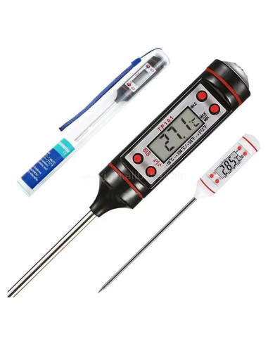 Termómetro Digital de Alimentos TP101 - Pantalla LCD, Sonda Instantánea