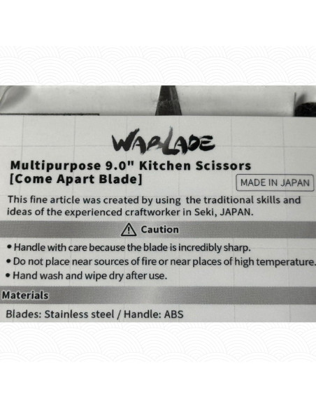 Tijeras de Cocina Multifuncionales Wablade 22.86 cm Acero Inoxidable