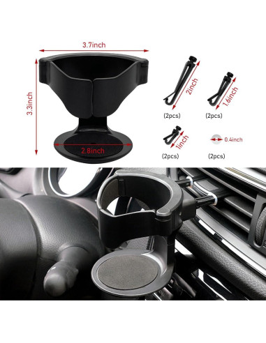 Soporte para Taza de Coche Suvnie Ajustable para Ventilación