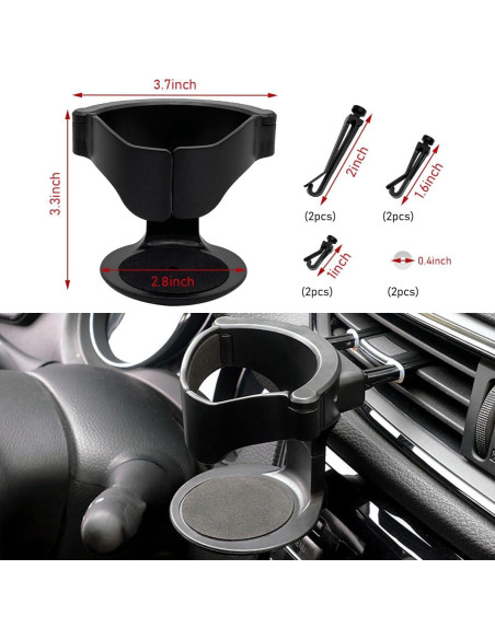 Soporte para Taza de Coche Suvnie Ajustable para Ventilación