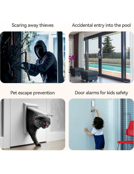 Sensor de Alarma TECKNET 2-Pack para Puertas y Ventanas