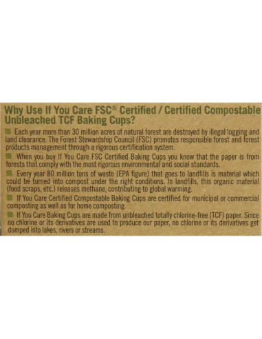 Forros de Cupcake Jumbo Si Te Importa - 576 Hojas Compostables