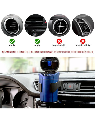 Soporte para Taza de Coche Suvnie Ajustable para Ventilación