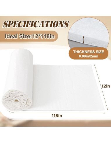 Forro Autoadhesivo de Fieltro Mindsoft 30x300 cm Blanco