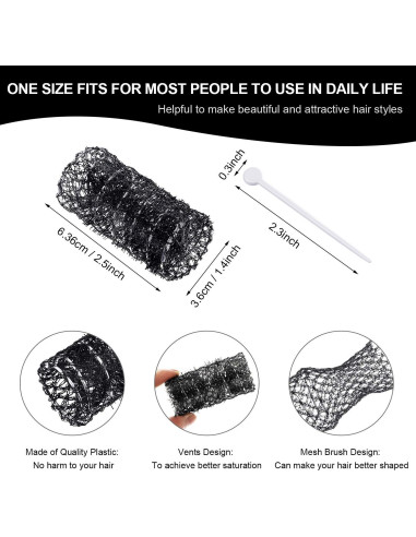 Rodillos para Rizar Cabello Willbond 20 Piezas Malla 6.35cm