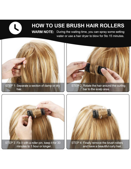 Rodillos para Rizar Cabello Willbond 20 Piezas Malla 6.35cm