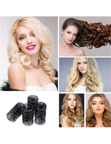 Rodillos para Rizar Cabello Willbond 20 Piezas Malla 6.35cm