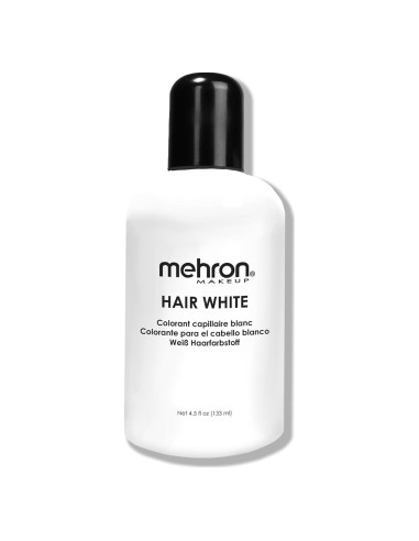 Tinte de Cabello Blanco Lavable Mehron 133 ml - Profesional