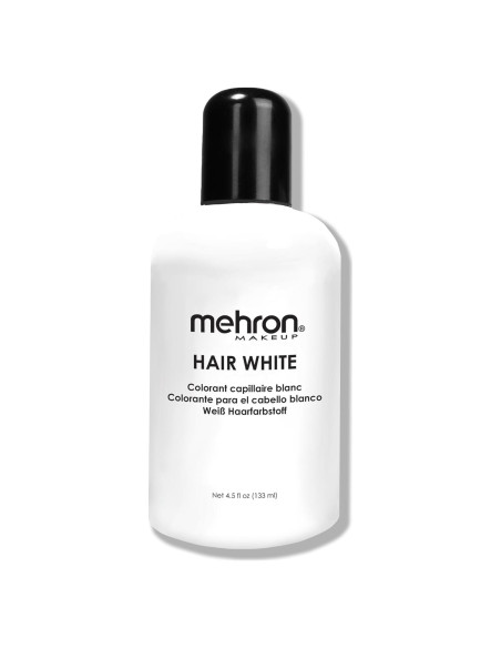 Tinte de Cabello Blanco Lavable Mehron 133 ml - Profesional