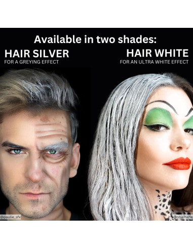 Tinte de Cabello Blanco Lavable Mehron 133 ml - Profesional