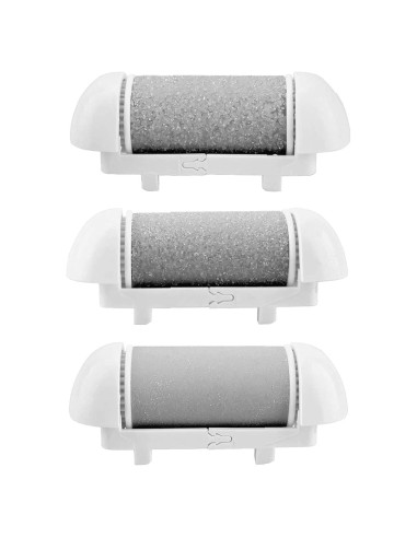 3 Cabezas de Rodillo de Reemplazo Crevauh para Pedicura