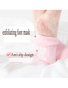 Calcetines Exfoliantes de Gel YNHIAG para Pies - Hidratación y Cuidado (T. 35-45, Rosa) 2