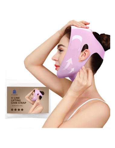 Correa Facial Reutilizable V-Line YUMO para Dormir y Yoga