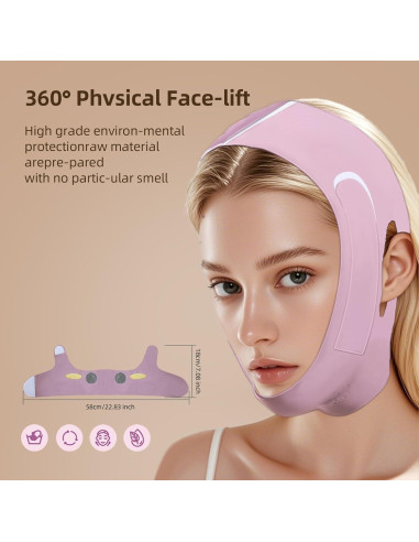 Correa Facial Reutilizable V-Line YUMO para Dormir y Yoga