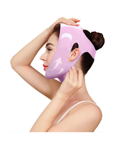 Correa Facial Reutilizable V-Line YUMO para Dormir y Yoga