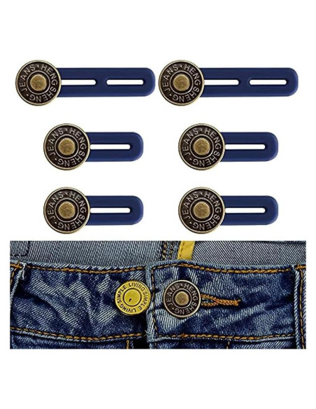 Extensores de Cintura Geettcaifu 6PCS para Pantalones