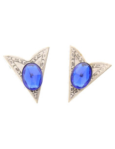 Puntas de Collar Acrílico Verde HHH - Acabado Plateado Unisex