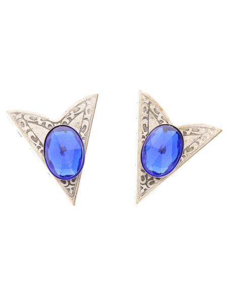 Puntas de Collar Acrílico Verde HHH - Acabado Plateado Unisex