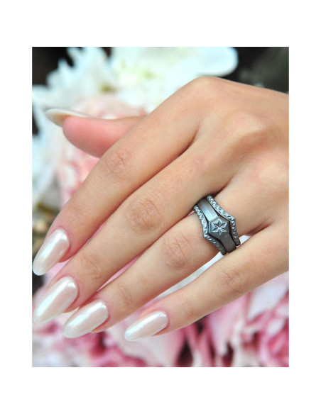 Anillos de Silicona Rinfit para Mujeres - Boda y Moda - Plata