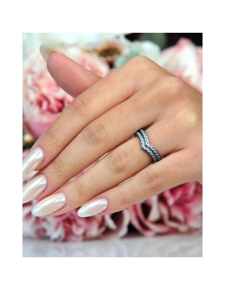 Anillos de Silicona Rinfit para Mujeres - Boda y Moda - Plata