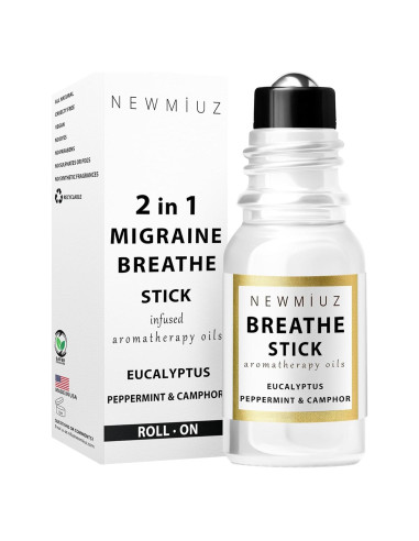 Roll On Aceite Esencial Breathe Easy New Miuz 10ml Menta Eucalipto