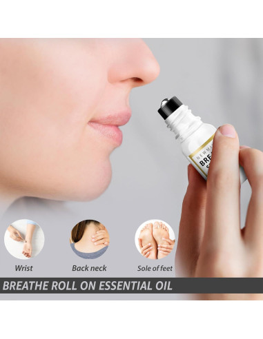 Roll On Aceite Esencial Breathe Easy New Miuz 10ml Menta Eucalipto