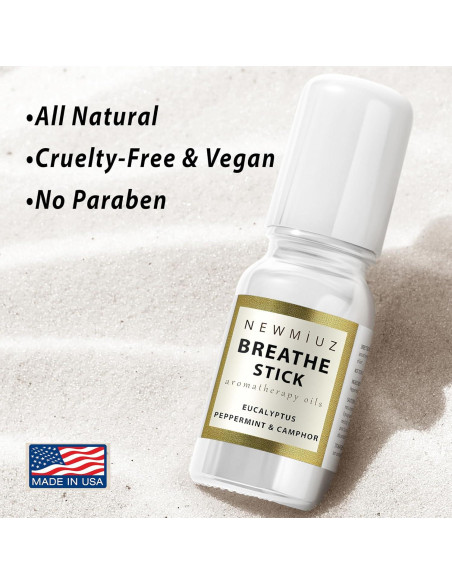 Roll On Aceite Esencial Breathe Easy New Miuz 10ml Menta Eucalipto