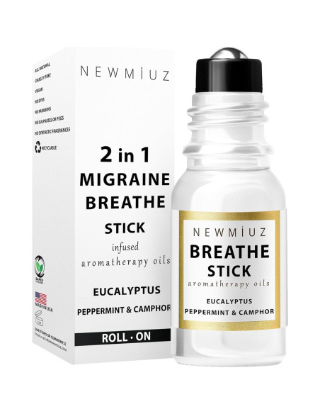 Roll On Aceite Esencial Breathe Easy New Miuz 10ml Menta Eucalipto