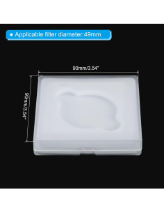 Funda para Filtros de Lente 49mm PATIKIL - 2 Piezas Impermeable 2