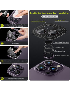 Protector de Lente de Cámara WSKEN para iPhone 14 Pro Max/Pro 2