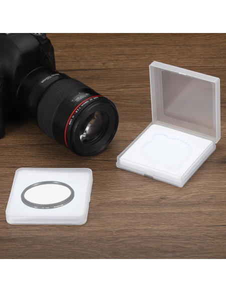 Funda para Filtros de Lente 49mm PATIKIL - 2 Piezas Impermeable