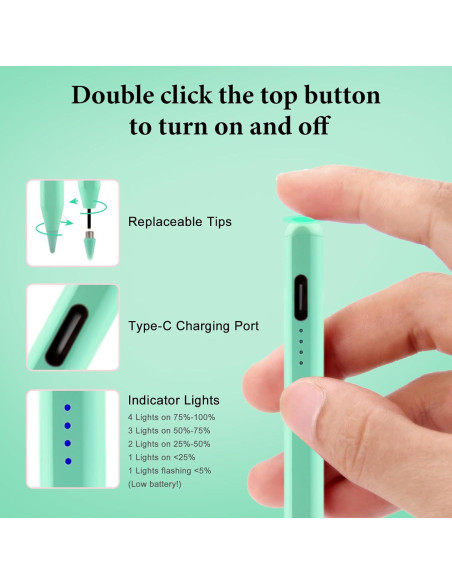 Lápiz Estilográfico Albomao Verde para Pantallas Táctiles