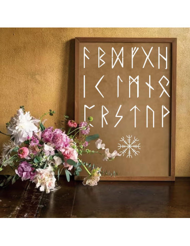 60 Plantillas de Runas para Pintar - YHSLMH - 7.62 cm