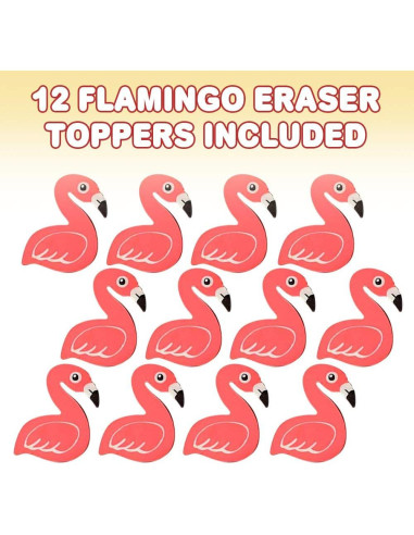 Borradores en Forma de Flamenco ArtCreativity - 12 Pcs