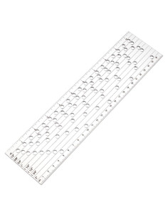 Guía de Agujeros para Corsés BENECREAT 27x6.7cm Acrílico