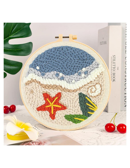 Kit de Punch Needle Genérico 20 cm para Principiantes DIY