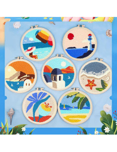 Kit de Punch Needle Genérico 20 cm para Principiantes DIY 2