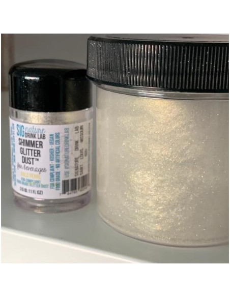 Brillo Comestible para Bebidas Signature Drink Lab 3g Perla Dorada
