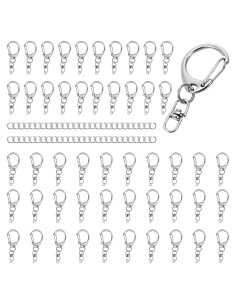 50 Cierres de Garra de Langosta Classicseali Plata 4cm