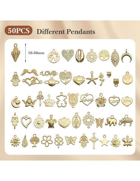 Kit de Fabricación de Joyería Ecoofor Oro 14K 5 Rollos 16.6 Pies