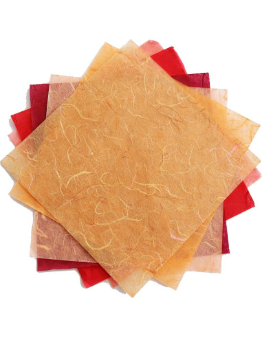 100 Hojas Papel de Origami Cuadrado 15x15 cm MulberryPaperStock