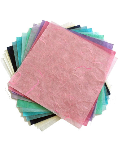 100 Hojas Papel de Origami Cuadrado 15x15 cm MulberryPaperStock