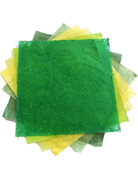 100 Hojas Papel de Origami Cuadrado 15x15 cm MulberryPaperStock
