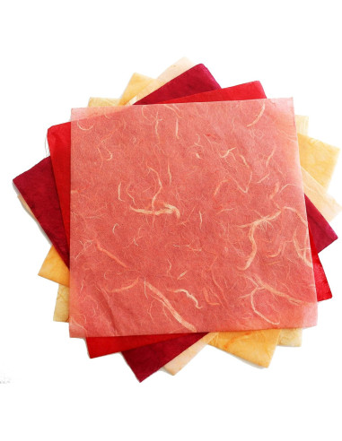 100 Hojas Papel de Origami Cuadrado 15x15 cm MulberryPaperStock