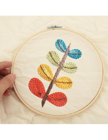 Aros de Bordado EATHEATY 20 Juegos 15 cm Bambú Ajustables