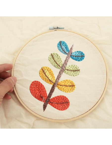 Aros de Bordado EATHEATY 20 Juegos 15 cm Bambú Ajustables