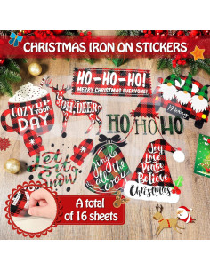 Vinilo de Transferencia Térmica Navidad Epakh 16 Piezas 29.5x22.9cm 2